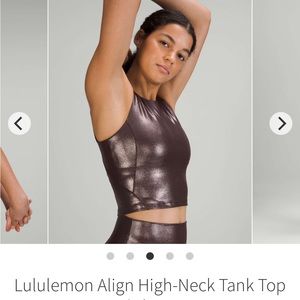 Lululemon Align High-Neck Tank Top *Shine size 8